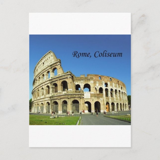 Italy, Rome, Roman Coliseum (St.K.) Postcard (Front)