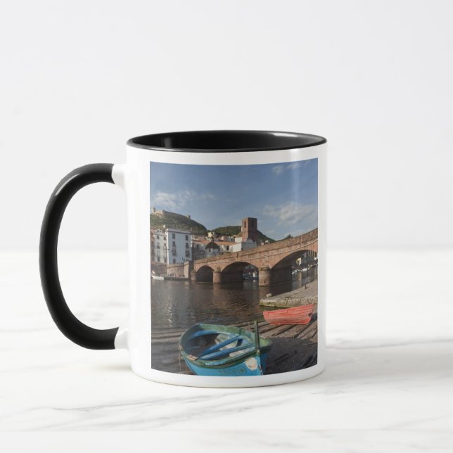 Italy, Sardinia, Bosa. Town view along Temo Mug (Left)