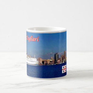 Italy - Sardinia - Cagliari - Harbour - Coffee Mug