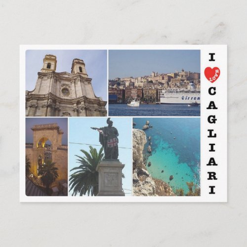 Italy _ Sardinia _ Cagliari _ I Love Postcard