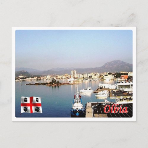 Italy _ Sardinia _ Olbia _ Old Port _ Postcard