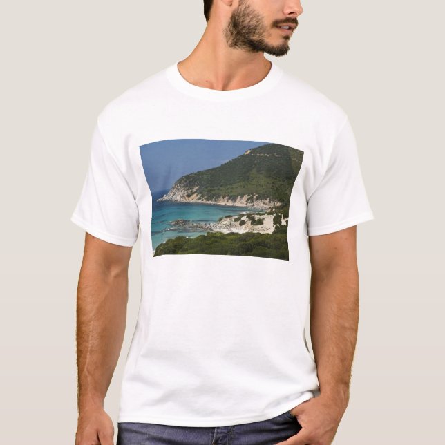 Italy, Sardinia, Solanas. Beach. T-Shirt (Front)