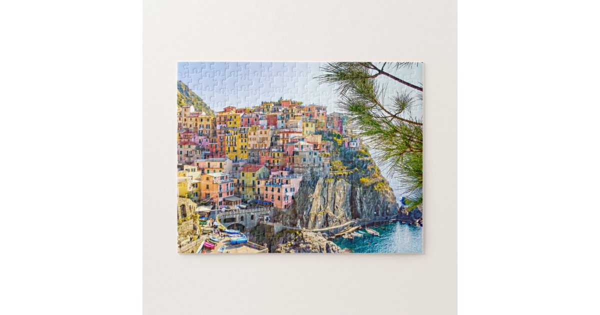 Italy scenic cinque terre liguria summer jigsaw puzzle | Zazzle