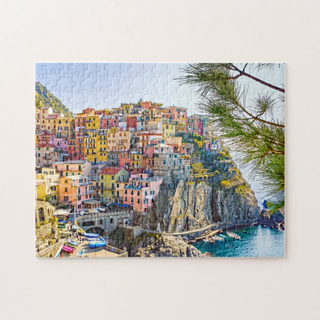 Italy scenic cinque terre liguria summer jigsaw puzzle (Horizontal)