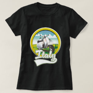 Italy Scooter Travel logo T-Shirt