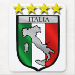 italy shield Italy flag italia map Mouse Pad