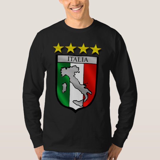 italy shield Italy flag italia map T-Shirt