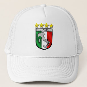 italy shield Italy flag italia map Trucker Hat