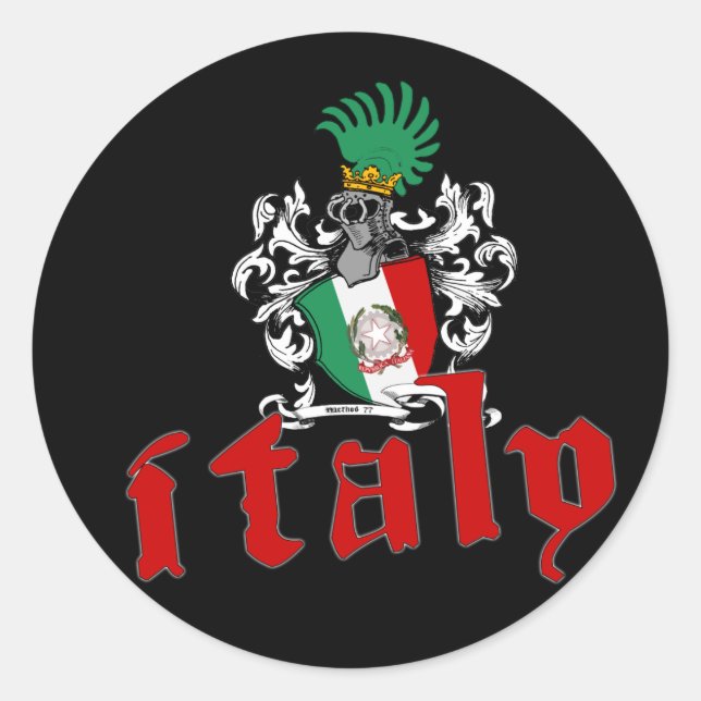 Italy Shield Sticker (Front)