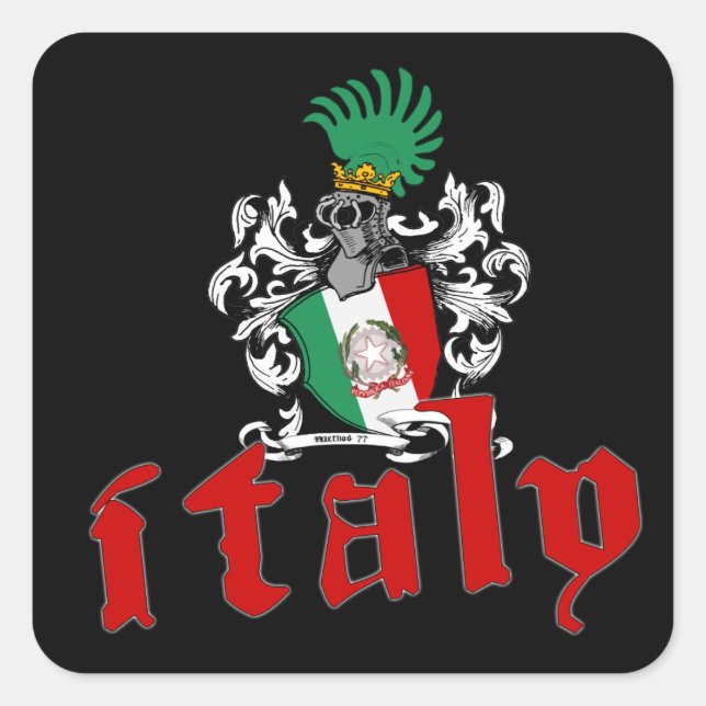 Italy Shield Sticker (Front)