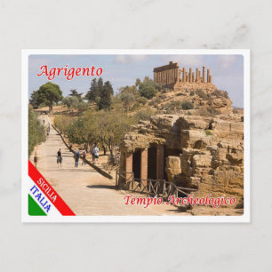 Italy - Sicily - Agrigento - Archeological - Postcard