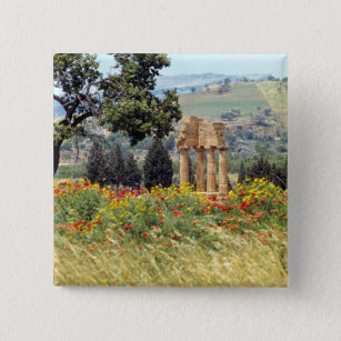 Italy, Sicily, Agrigento. The ruins of the Button