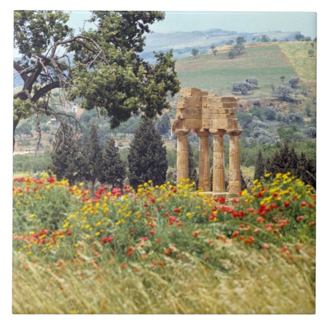 Italy, Sicily, Agrigento. The ruins of the Ceramic Tile (Front)