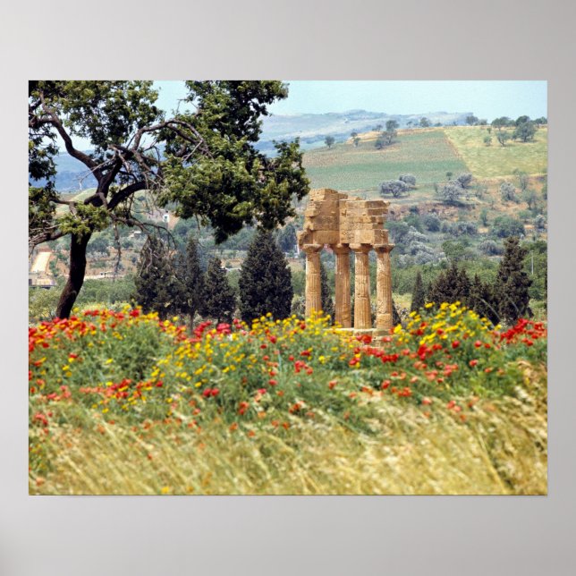 Italy, Sicily, Agrigento. The ruins of the Poster (Front)
