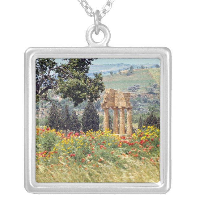 Italy, Sicily, Agrigento. The ruins of the Silver Plated Necklace (Front)