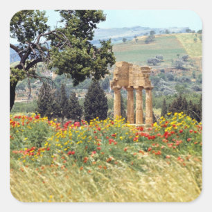 Italy, Sicily, Agrigento. The ruins of the Square Sticker