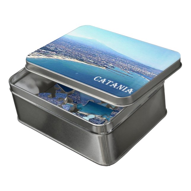 Italy - Sicily - Catania - Etna - Jigsaw Puzzle (Lid Open)