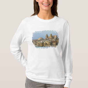 Italy, Sicily, Cefalu, View with Duomo from 2 T-Shirt
