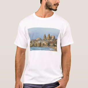 Italy, Sicily, Cefalu, View with Duomo from 2 T-Shirt