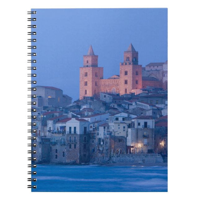 Italy, Sicily, Cefalu, View with Duomo from Notebook (Front)