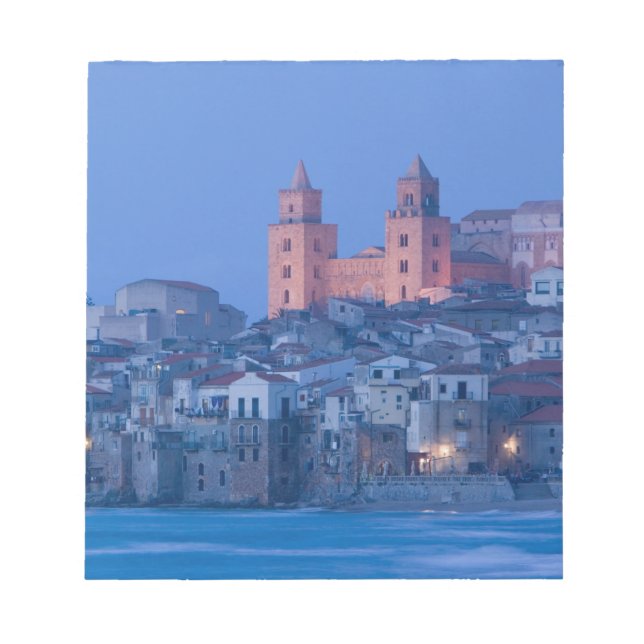 Italy, Sicily, Cefalu, View with Duomo from Notepad (Front)