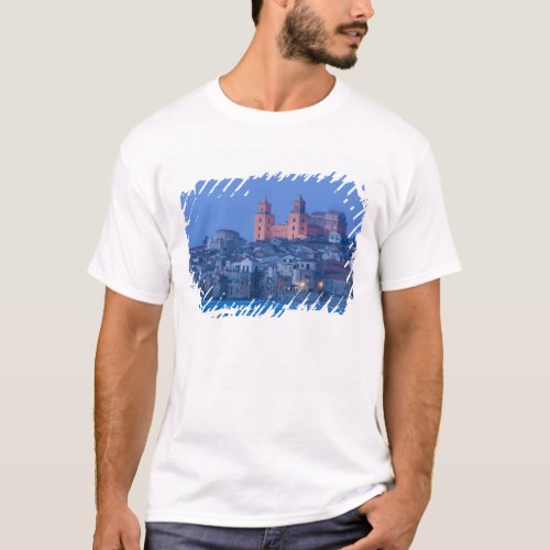 Italy Sicily Cefalu View with Duomo from T_Shirt