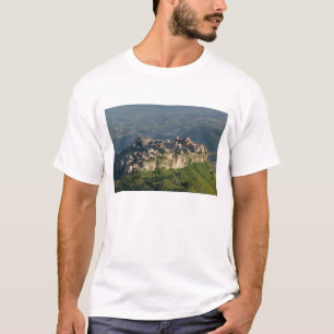 Italy, Sicily, Enna, Calascibetta, Morning View 2 T-Shirt
