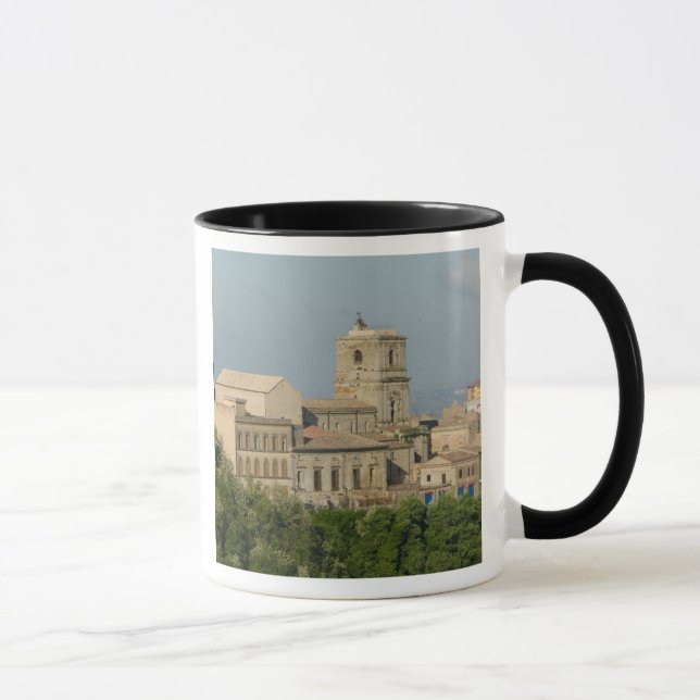 Italy, Sicily, Enna, Town View from Rocca di 2 Mug (Right)