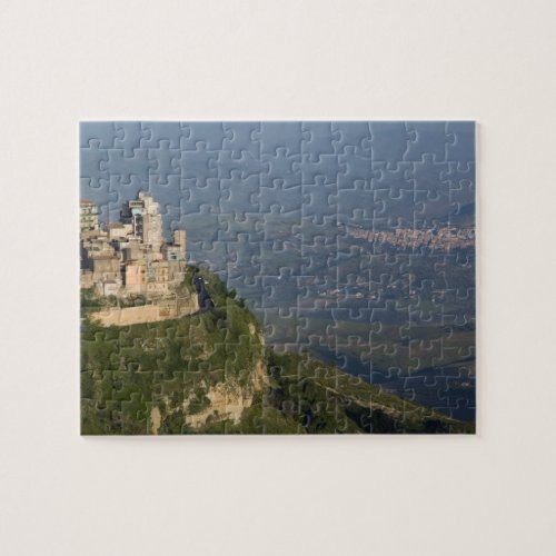 Italy Sicily Enna Town View from Rocca di Jigsaw Puzzle