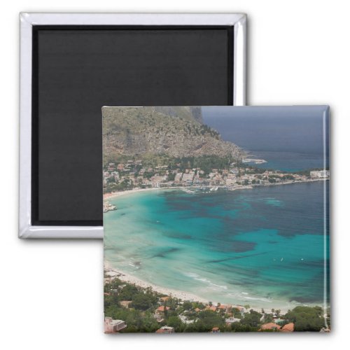 Italy Sicily Mondello View of the beach from Magnet