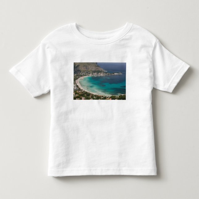 Italy, Sicily, Mondello, View of the beach from Toddler T-shirt (Front)