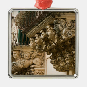ITALY, Sicily, NOTO: Finest Baroque Town in Metal Ornament