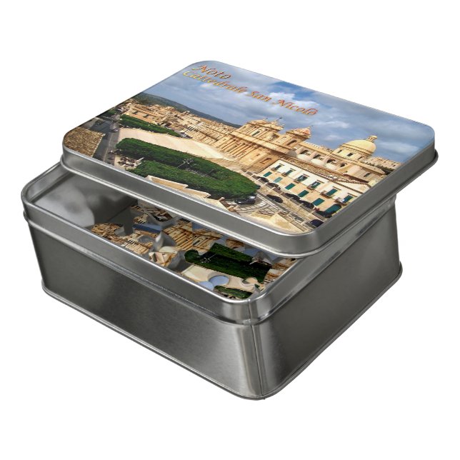 Italy - Sicily - Noto - San Nicolò Cathedral - Jigsaw Puzzle (Lid Open)