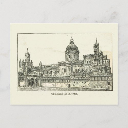 Italy Sicily Palermo Cathedral Postcard