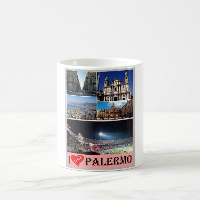 Italy - Sicily - Palermo - I Love - Coffee Mug (Center)