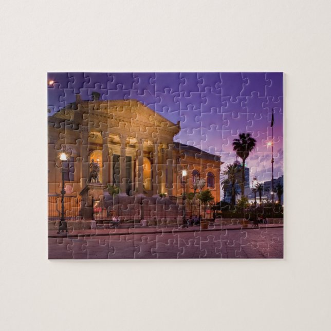 Italy, Sicily, Palermo, Teatro Massimo Opera Jigsaw Puzzle (Horizontal)