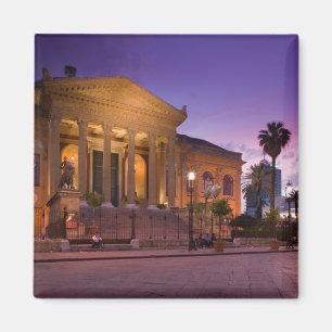 Italy, Sicily, Palermo, Teatro Massimo Opera Magnet