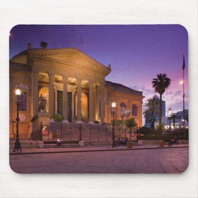 Italy, Sicily, Palermo, Teatro Massimo Opera Mouse Pad (Front)