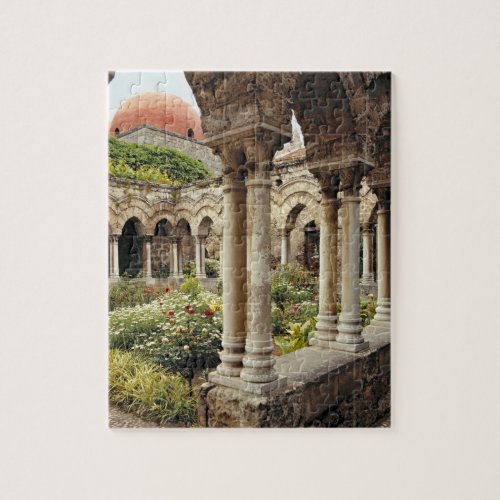 Italy Sicily Palermo The cloisters survive as Jigsaw Puzzle