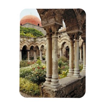 Italy  Sicily  Palermo. The Cloisters Survive As Magnet by takemeaway at Zazzle