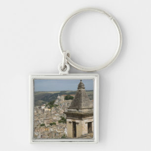 ITALY, Sicily, RAGUSA IBLA: Town View and Santa Keychain