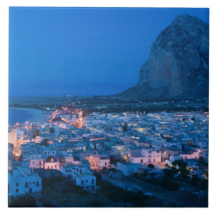 Italy, Sicily, SAN VITO LO CAPO, Resort Town Tile