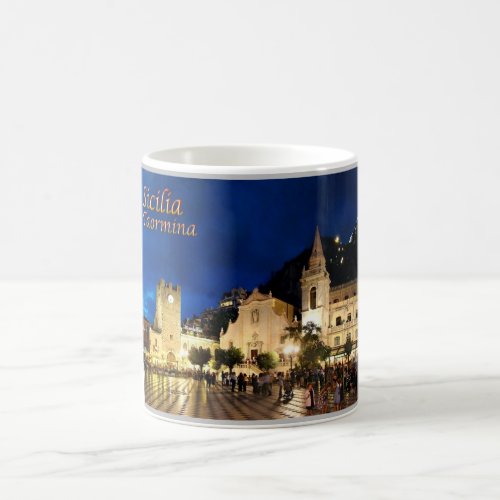 Italy _ Sicily _ Taormina By Night _ Coffee Mug