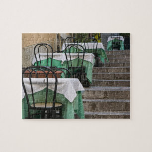 ITALY, Sicily, TAORMINA: Corso Umberto 1, Cafe Jigsaw Puzzle