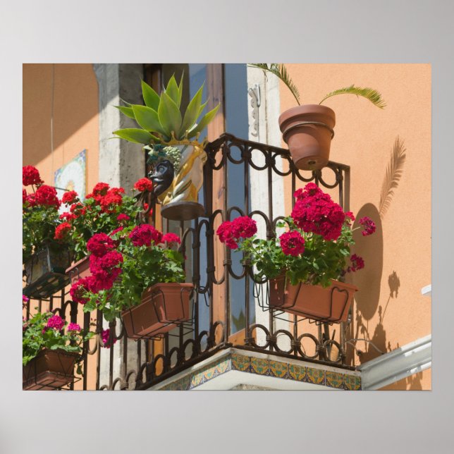 ITALY, Sicily, TAORMINA: Corso Umberto 1, Poster (Front)