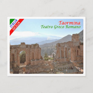 Italy - Sicily - Taormina - Greek-Roman Theater - Postcard