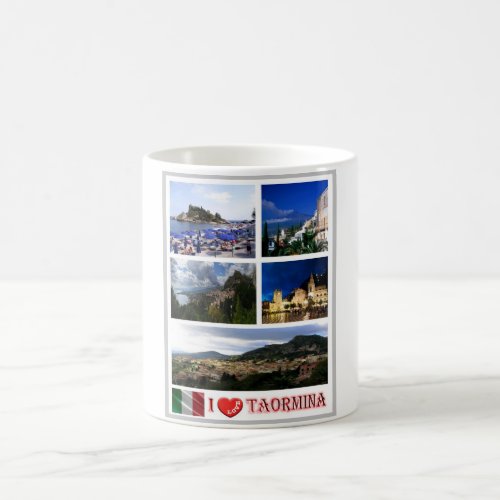 Italy _ Sicily _ Taormina _ I Love _ Coffee Mug