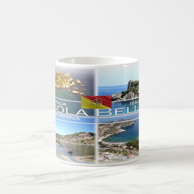 Italy - Sicily - Taormina - Isola Bella - Coffee Mug (Center)