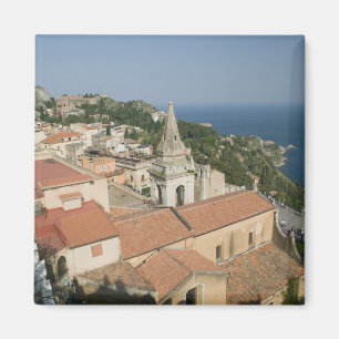 ITALY, Sicily, TAORMINA: View towards Piazza IX Magnet