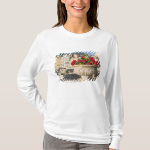 Italy, Sicily, Termini Imerese, View & Flowers T-Shirt